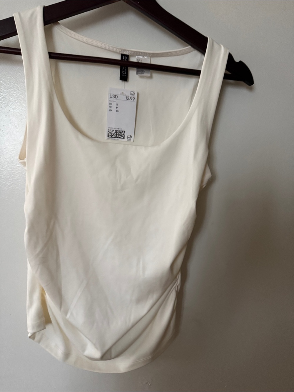 H&M Cream Scoop Neck Tank Top